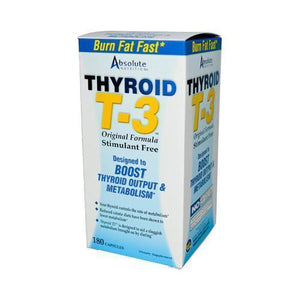 Absolute Nutrition Thyroid T-3 (180 Capsules) weight management