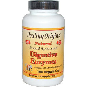 Healthy Origins Digestive Enzymes (180 Veg Capsules)