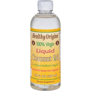 Healthy Origins Coconut Oil  Liquid  100 Percent Virgin  20 oz