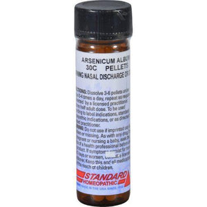 Hylands Homeopathic Arsenicum Album 30C  Standard Homeopathic  Runny Colds and Diarrhea  160 Pellets  1 Vial