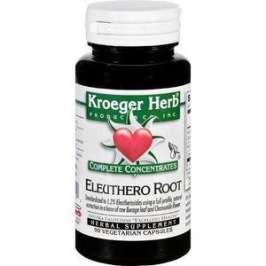 Kroeger Herb Complete Concentrate  Eleuthero Root  90 Vegetarian Capsules