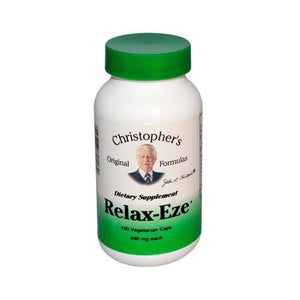 Dr. Christopher's Formulas Christopher's Original Formulas, Relax-Eze, 440 mg Each, (1x100 Vcaps)