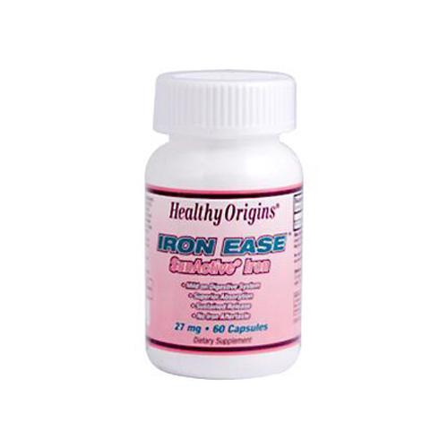 Healthy Origins Iron Ease as SunActive 27 mg (60 Capsules)